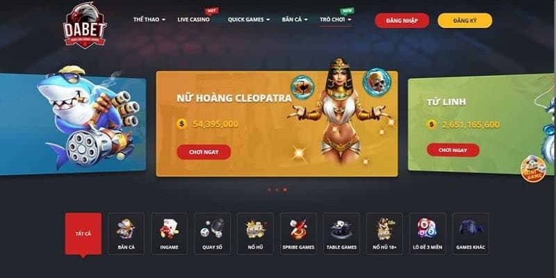 Các sản phẩm cá cược nổi bật tại Dabet